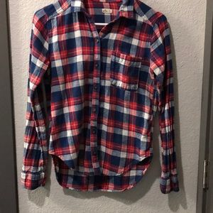 Red, white and blue flannel